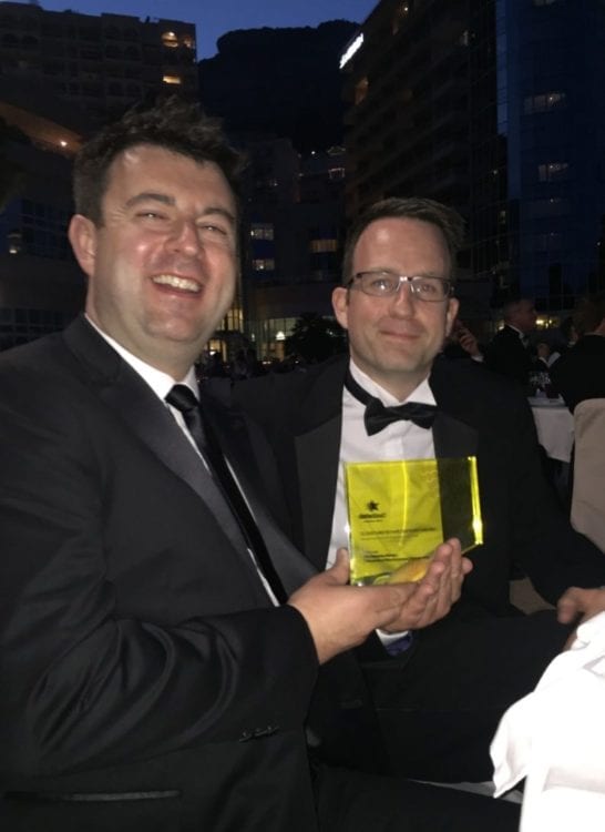 Crowned winners at Data Cloud Awards 2016