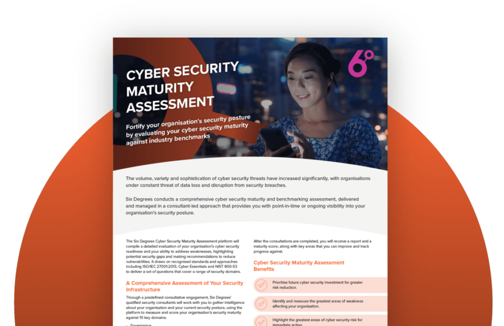 Cyber Security Maturity Assessment product overview preview